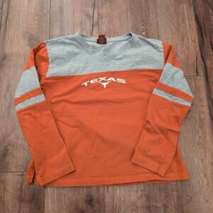 Texas Long Sleeve Women's Top - Orange and Gray